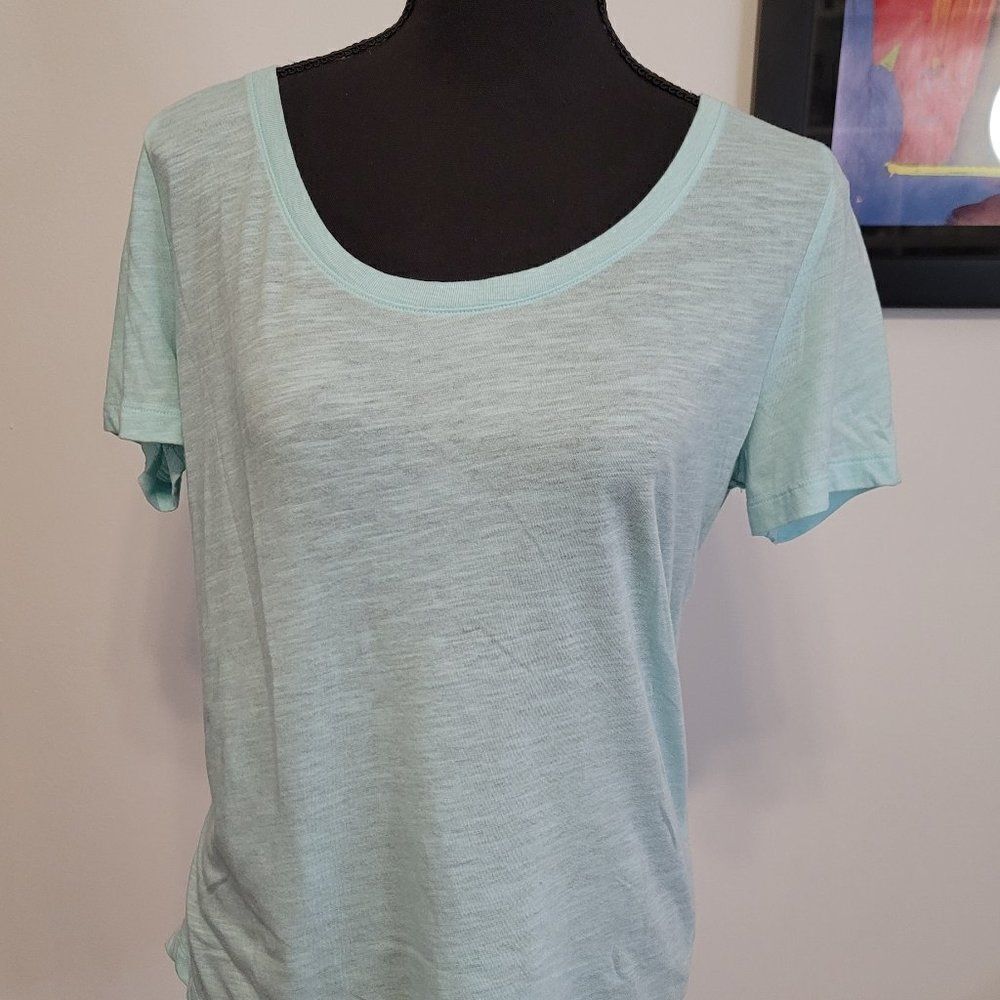 Pink Tee with Open Back Design